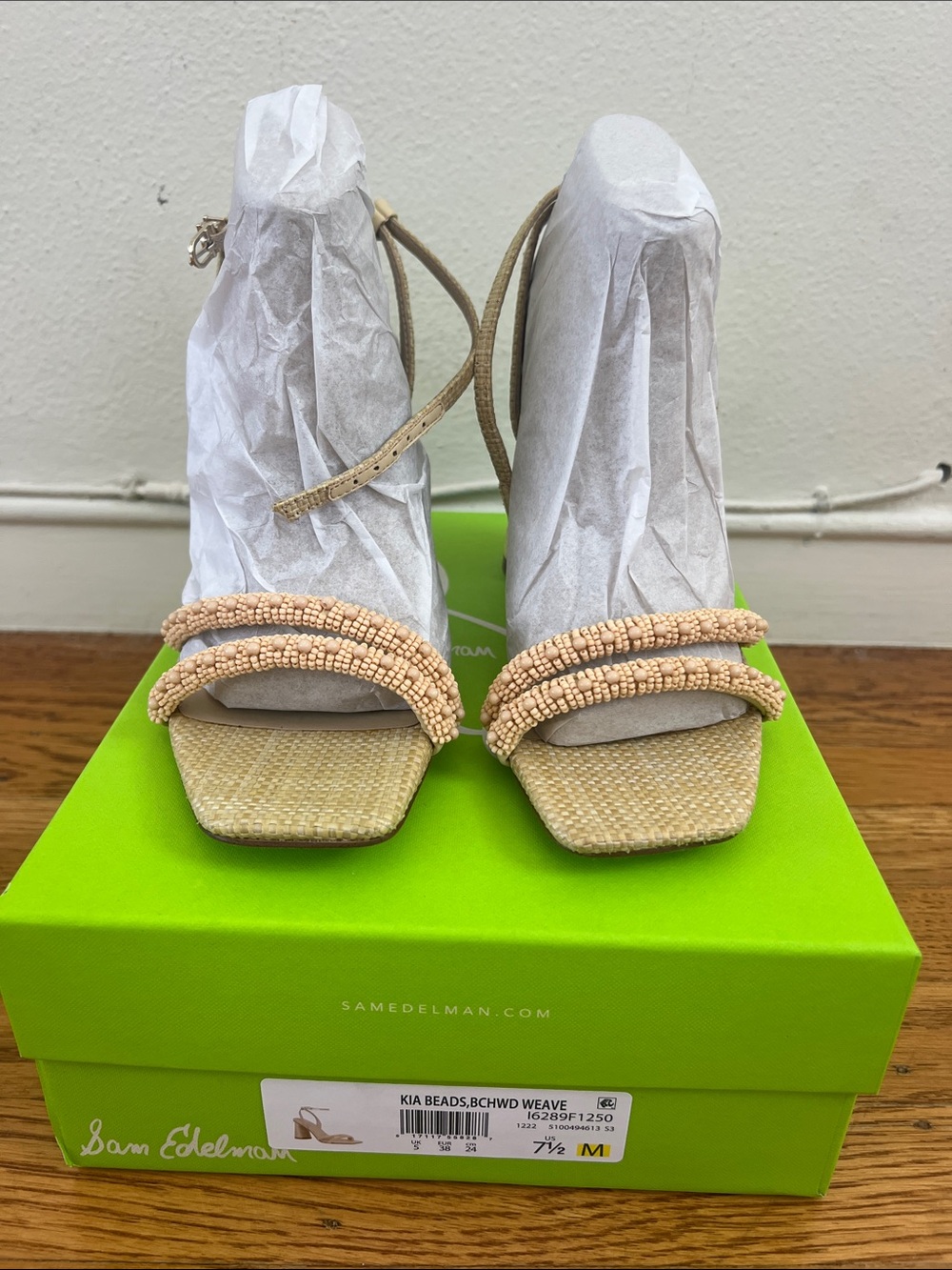 NWT Sam Edelman Kia Beads Block Sandal - Picture 10 of 14